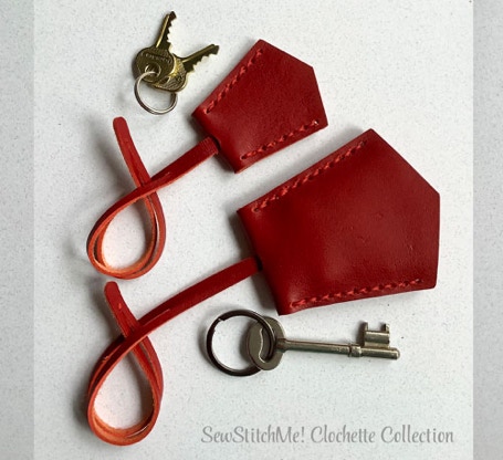 The Clochette Collection - SVG Cut Files - Key Bell, Neck, Bag, Purse Charm - Cork Fabric Leather Pattern
